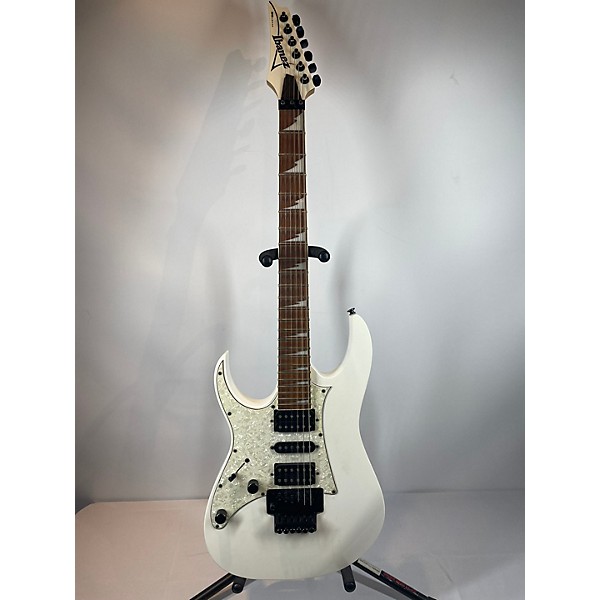 Used Ibanez Used Ibanez JEMJR LEFT HANDED White Solid Body Electric Guitar