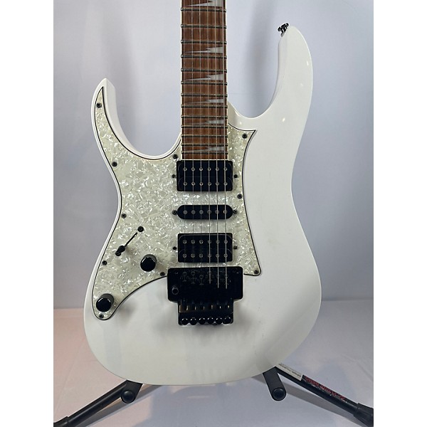 Used Ibanez Used Ibanez JEMJR LEFT HANDED White Solid Body Electric Guitar