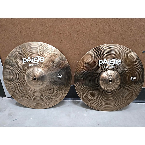 Used Paiste Used Paiste 14in 900 Series Hi-Hat Pair Cymbal