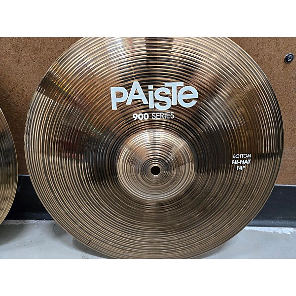 Used Paiste Used Paiste 14in 900 Series Hi-Hat Pair Cymbal