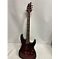 Used Schecter Guitar Research Used Schecter Guitar Research Demon 6 Trans Crimson Red Solid Body Electric Guitar