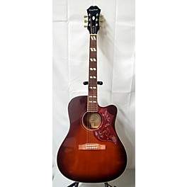 Used BOSS Used Epiphone Hummingbird Performer Pro Tobacco Burst Acoustic Electric Guitar