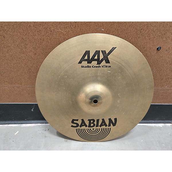 Used SABIAN 14in AAX Studio Crash Brilliant Cymbal