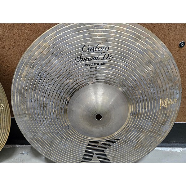 Used Zildjian 14in K Custom Special Dry Hihat Pair Cymbal