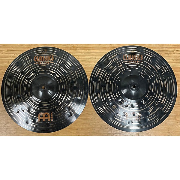 Used MEINL 14in Classic Custom Dark HiHat Pair 14" Cymbal