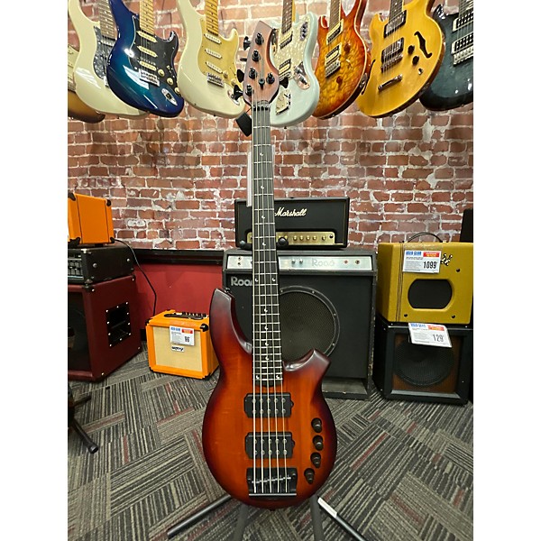 Used Ernie Ball Music Man BONGO 5 STRING FAMILY RESERVE HARVEST ORANGE Electric Bass Guitar