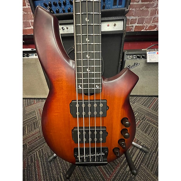 Used Ernie Ball Music Man BONGO 5 STRING FAMILY RESERVE HARVEST ORANGE Electric Bass Guitar