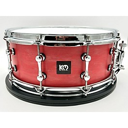 Used Kings Custom Drums Used 2024 Kings Custom Drums 6X14 Red Sparkle Maple Snare Drum Silve Gold Sparkle W/ Red Stain