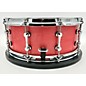 Used Kings Custom Drums Used 2024 Kings Custom Drums 6X14 Red Sparkle Maple Snare Drum Silve Gold Sparkle W/ Red Stain