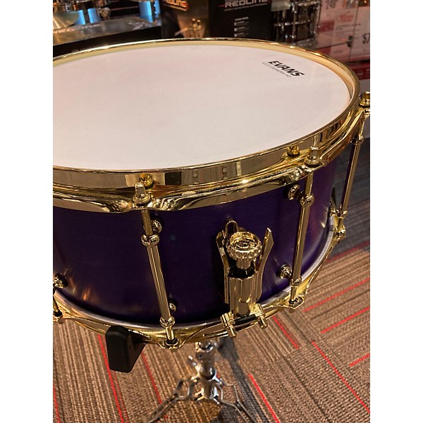 Used Used 2024 Kings Custom Drums 7X14 Purple Haze Sparkle Maple Snare Drum Purple Haze Sparkle