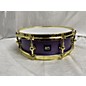 Used Kings Custom Drums Used 2024 Kings Custom Drums 5X14 Mardi Gras Maple Snare Drum Purple Stain Silver Sparkle