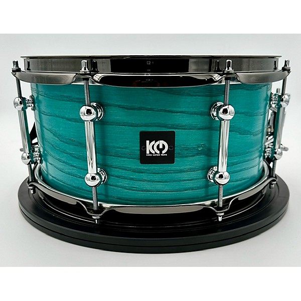 Used Used 2024 Kings Custom Drums 6.5X13 Turquoise Ash Snare Drum Turquoise Stain