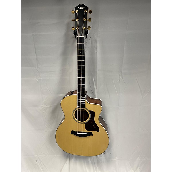 Used Taylor 214CE Deluxe Acoustic Electric Guitar Natural Guitar Center