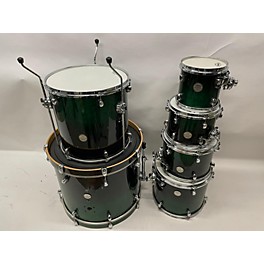 Used Mapex Used Mapex 6 piece Meridian GREEN BIRST Drum Kit