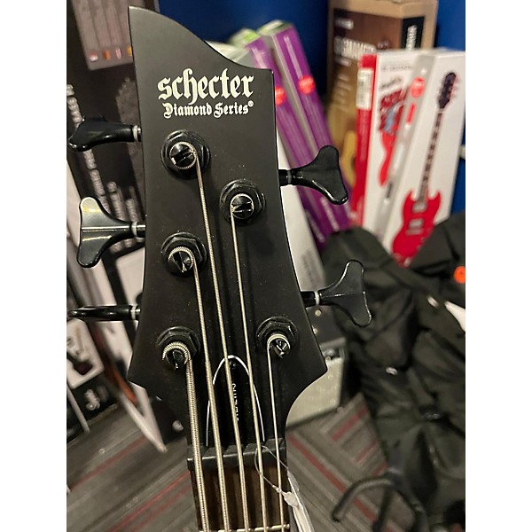 Used Used Schecter Guitar Research Stealth-5 Black Electric Bass Guitar