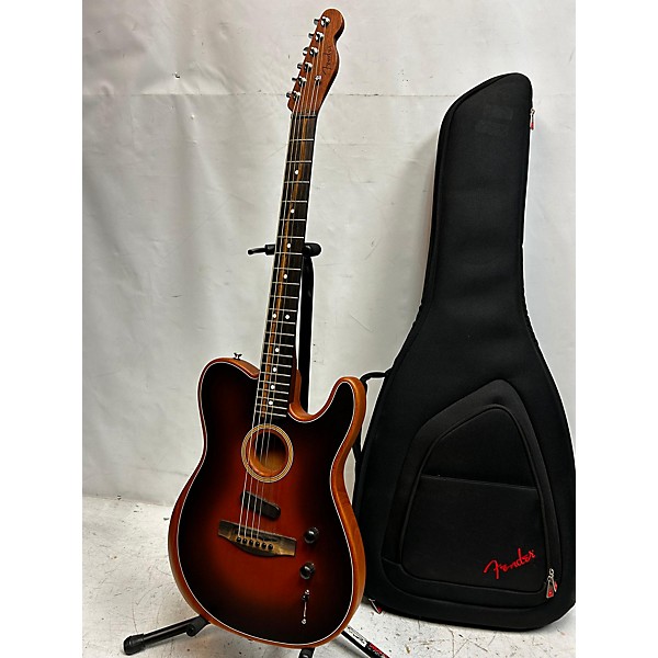 Used Fender Used Fender American Acoustasonic Telecaster Sunburst Acoustic Electric Guitar