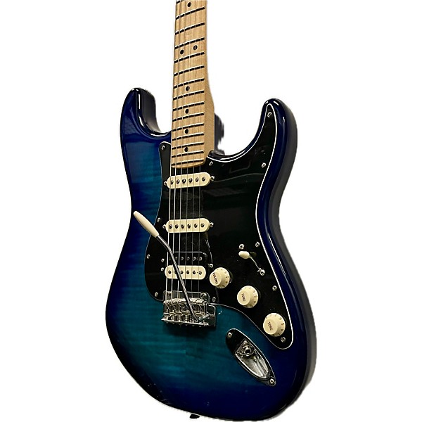 Used Fender Used Fender Player Plus Stratocaster Plus Top HSS Blue Burst Solid Body Electric Guitar