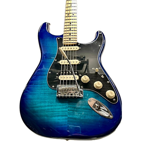 Used Fender Used Fender Player Plus Stratocaster Plus Top HSS Blue Burst Solid Body Electric Guitar