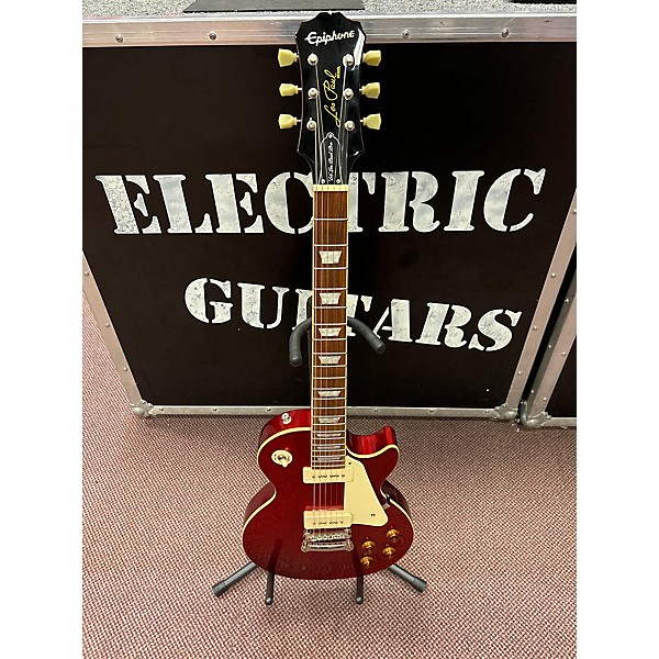 Used Epiphone Used Epiphone 1956 LES PAUL PRO SPARKLE RED Solid Body Electric Guitar