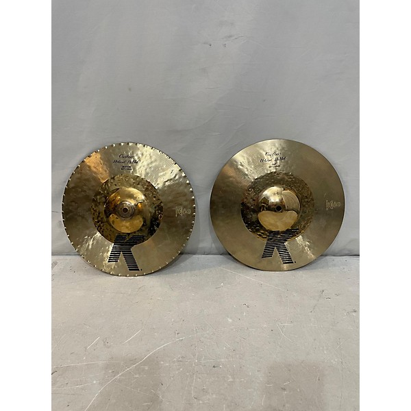 Used Zildjian 13in K Custom Hybrid Hi Hat Pair Cymbal