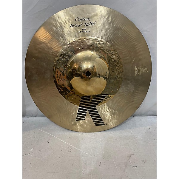 Used Zildjian 13in K Custom Hybrid Hi Hat Pair Cymbal