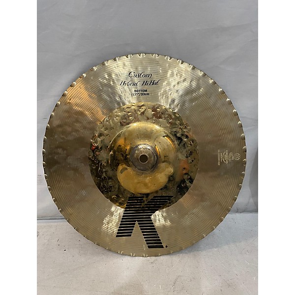 Used Zildjian 13in K Custom Hybrid Hi Hat Pair Cymbal