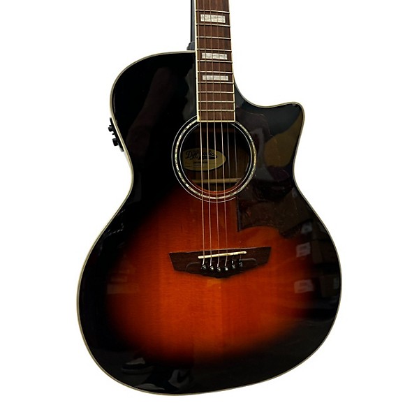 Used D'Angelico Used D'Angelico Premier Delancey Cutaway Dreadnought 2 Color Sunburst Acoustic Electric Guitar