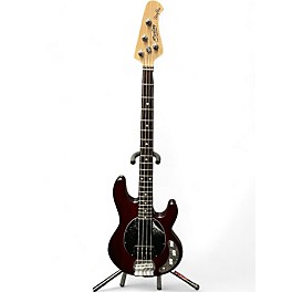 Used Sterling by Music Man Used Sterling By Music Man Stingray Dark Red Electric Bass Guitar