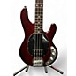 Used Sterling by Music Man Used Sterling By Music Man Stingray Dark Red Electric Bass Guitar