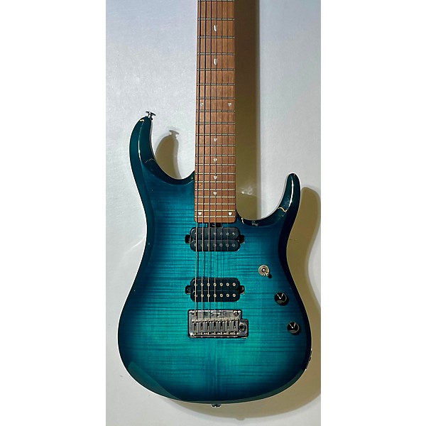 Used Sterling Audio Used Sterling Audio JP15 7 STRING AQUA BURST Solid Body Electric Guitar