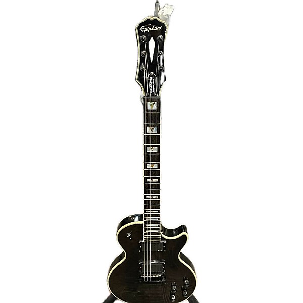 Used Epiphone Used Epiphone Prophecy Les Paul Custom Plus EX/GX Black Solid Body Electric Guitar