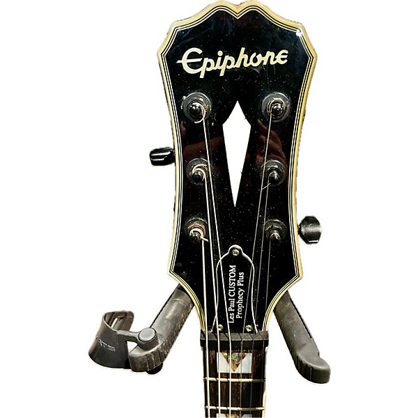 Used Epiphone Used Epiphone Prophecy Les Paul Custom Plus EX/GX Black Solid Body Electric Guitar