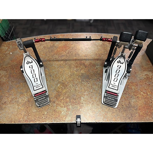 Used DW 9000 Series Double Double Bass Drum Pedal