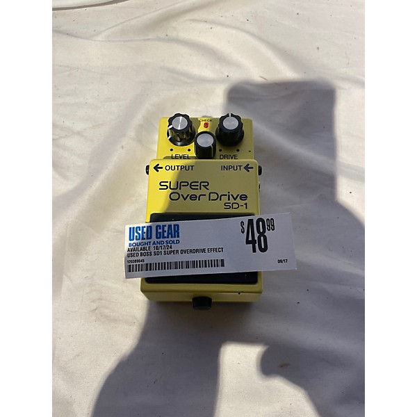 Used BOSS SD1 Super Overdrive Effect Pedal