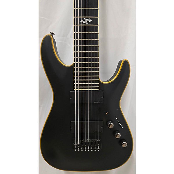 Used Schecter Guitar Research Used Schecter Guitar Research Blackjack ATX C8 Satin Black Solid Body Electric Guitar