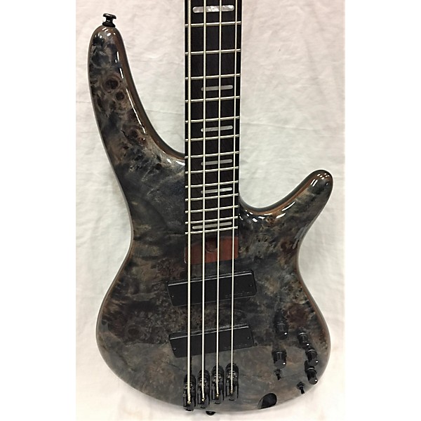 Used Ibanez Used Ibanez Srms800 Charcoal Burl Electric Bass Guitar