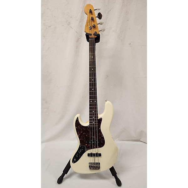 Used Fender Used Fender Made-in-Japan Jazz Bass Olympic White Electric Bass Guitar