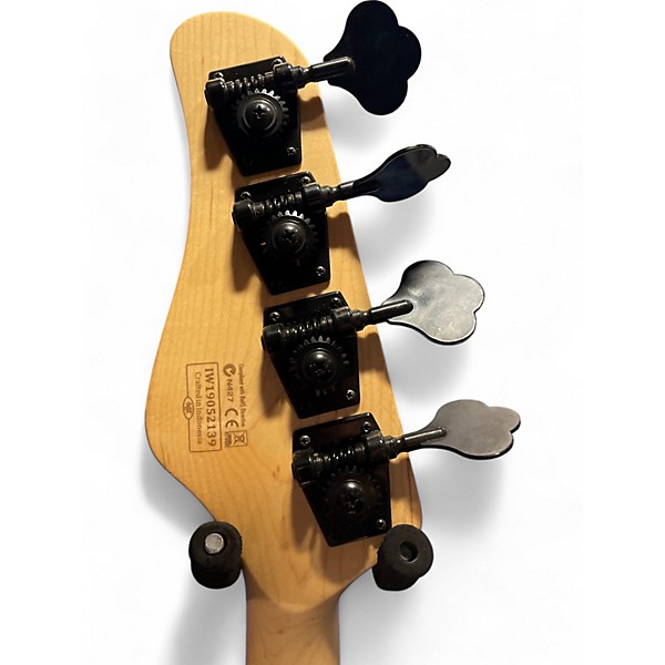 Used Schecter Guitar Research J4 Emerald Green Electric Bass Guitar