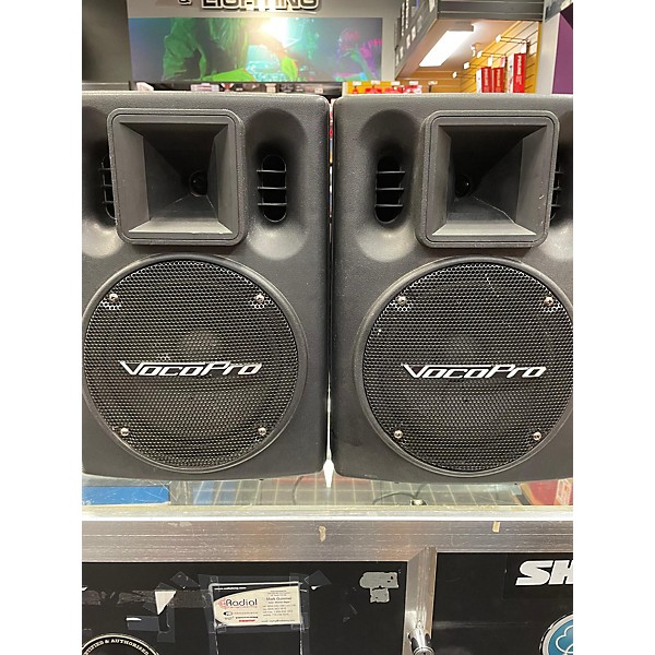 Used VocoPro Used VocoPro PV802 Pair Powered Speaker