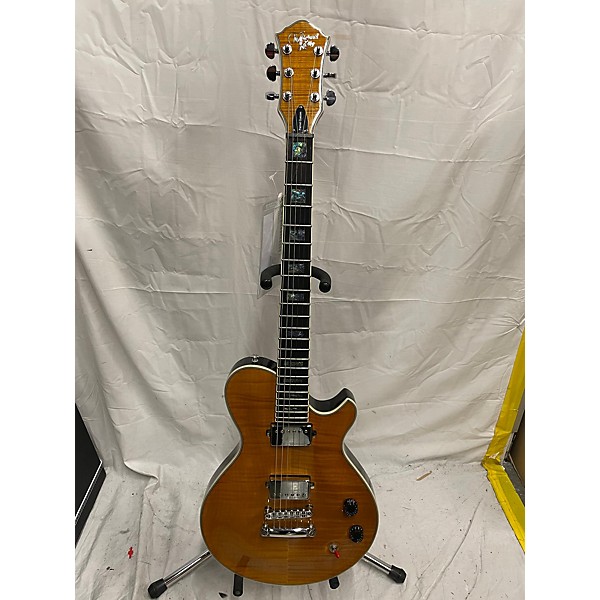 Used Michael Kelly Used Michael Kelly Patriot Custom Trans Amber Solid Body Electric Guitar