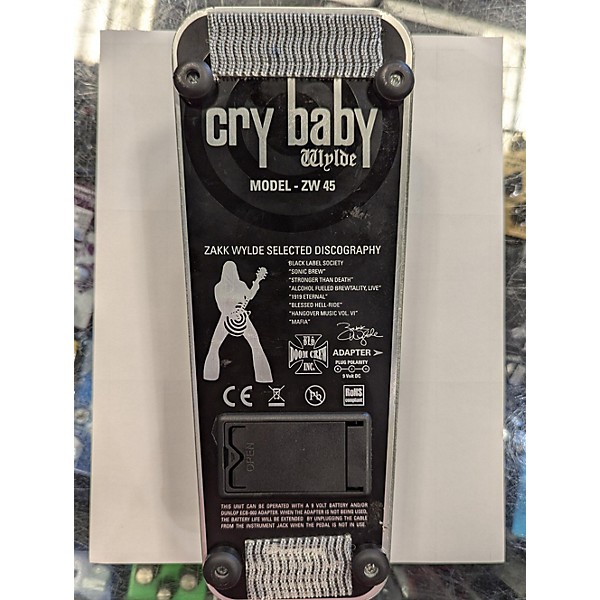 Used Dunlop ZW45 Zakk Wylde Signature Cry Baby Wah Effect Pedal