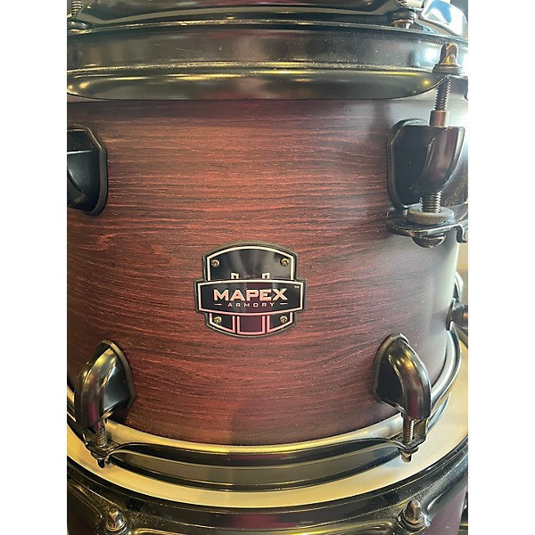 Used Mapex 5 Shells Armory Studioease Purple Haze Drum Kit