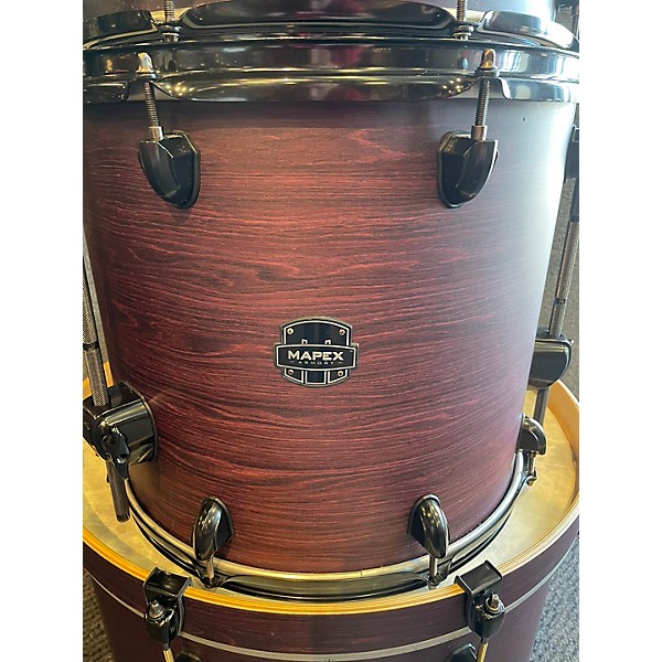 Used Mapex 5 Shells Armory Studioease Purple Haze Drum Kit