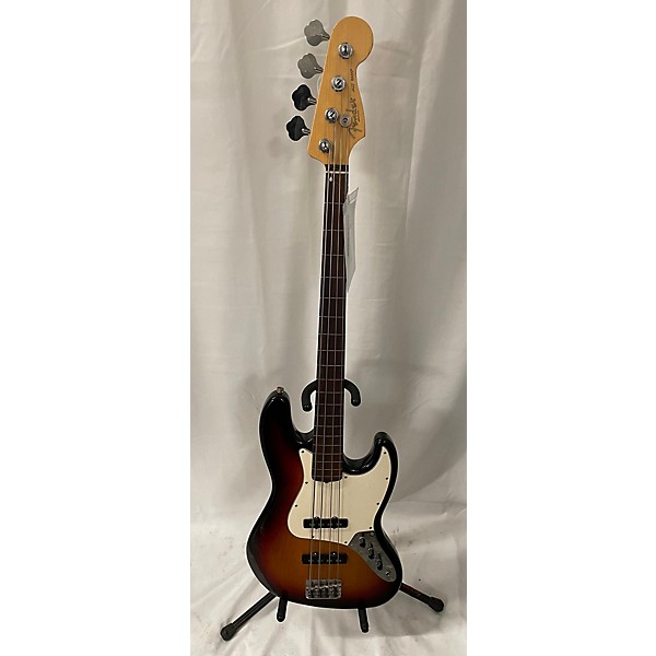 Used Fender Used Fender American Standard Jazz Bass 2 Color Sunburst Electric Bass Guitar