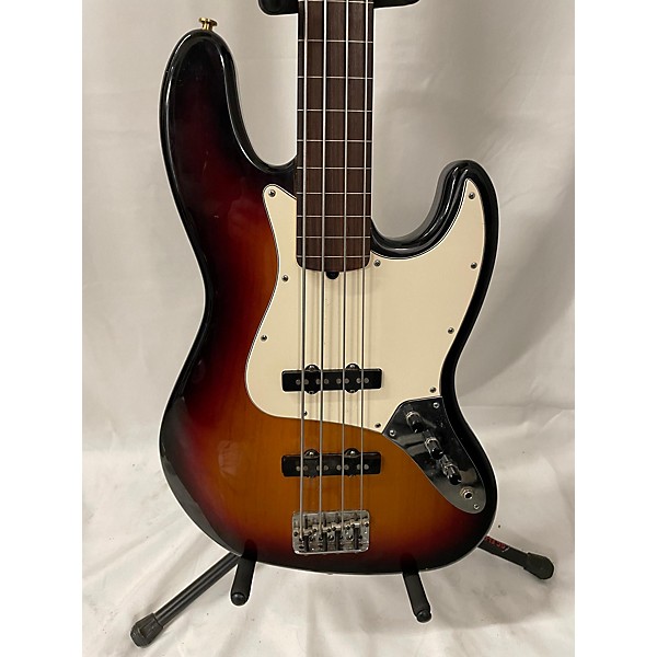 Used Fender Used Fender American Standard Jazz Bass 2 Color Sunburst Electric Bass Guitar