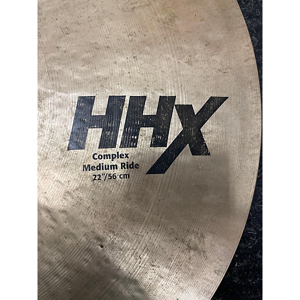 Used SABIAN 22in HHX COMPLEX MEDIUM RIDE Cymbal