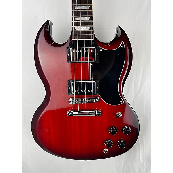 Used Used 2017 Gibson SG Standard T Crimson Burst Solid Body Electric Guitar