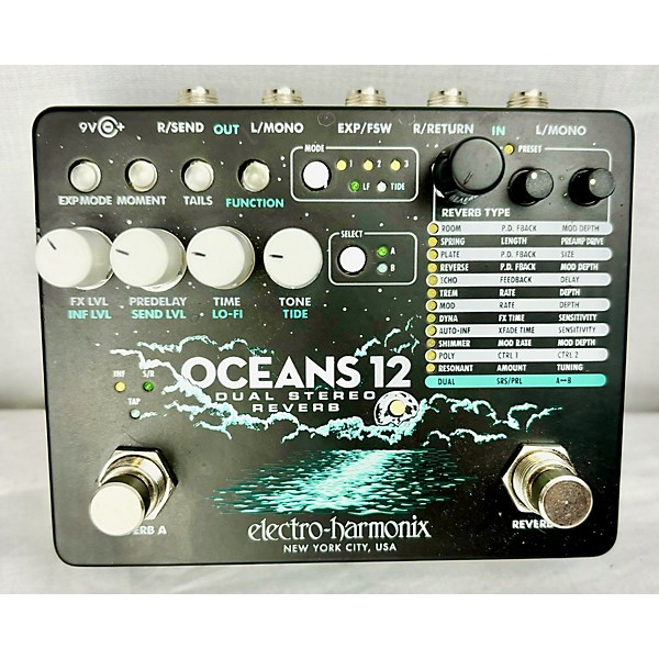 Used Electro-Harmonix Oceans 12 Effect Pedal