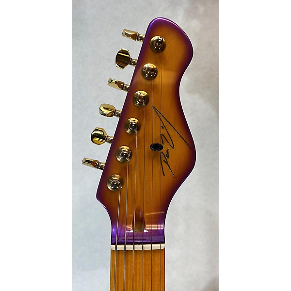 Used Dean Zelinsky Used Dean Zelinsky Tagliare ATW Custom Purple Yellow Sunburst Solid Body Electric Guitar