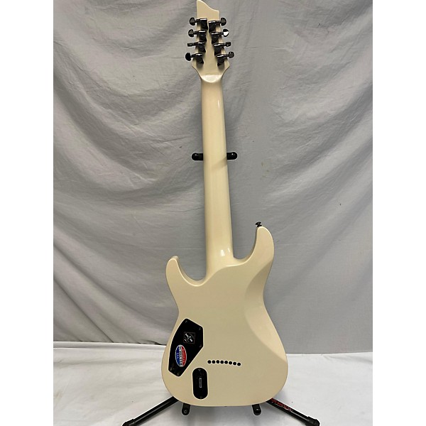 Used Schecter Guitar Research Used Schecter Guitar Research Blackjack ATX C8 White Solid Body Electric Guitar